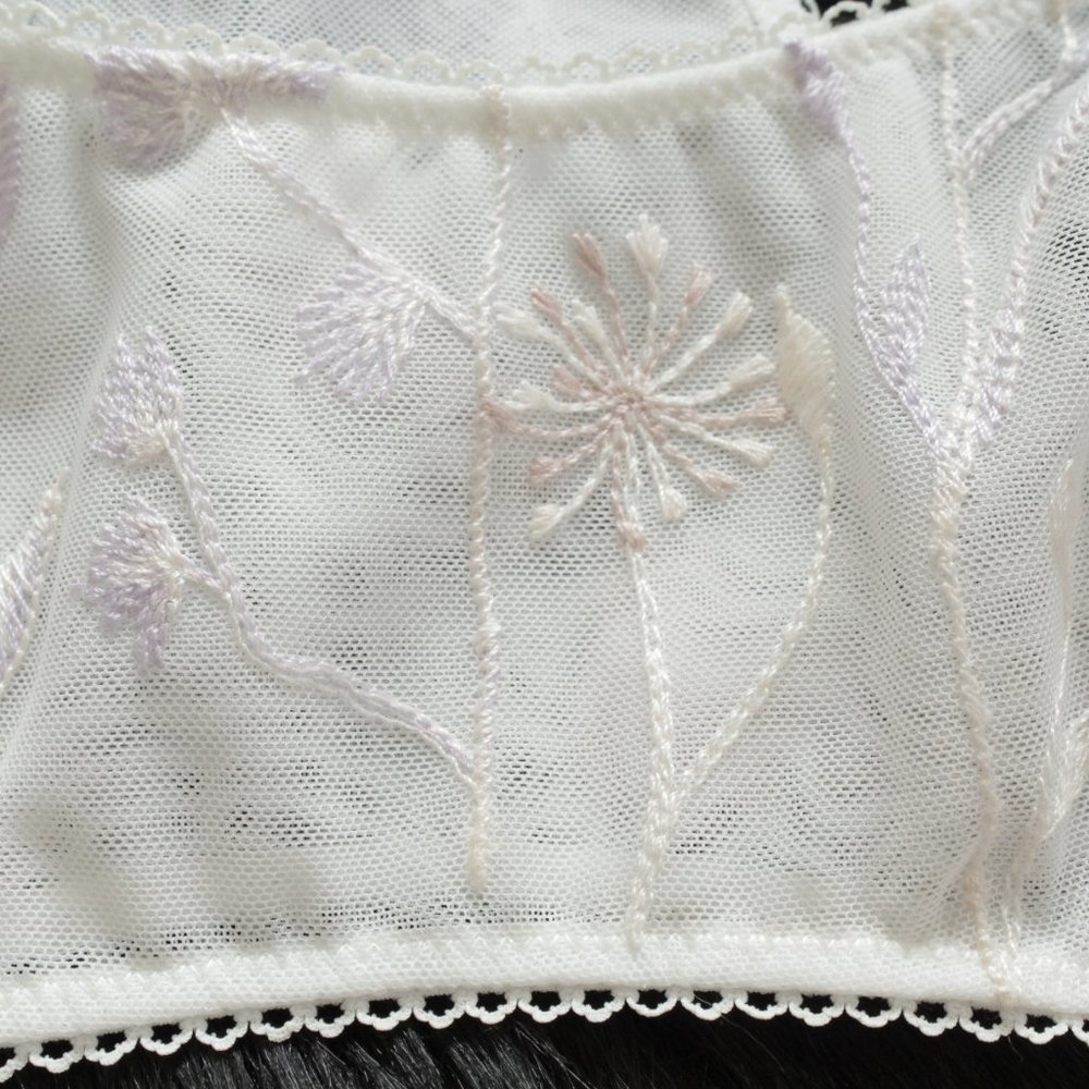 Free People So Into You Embroidered Bra White S - Picture 3 of 7